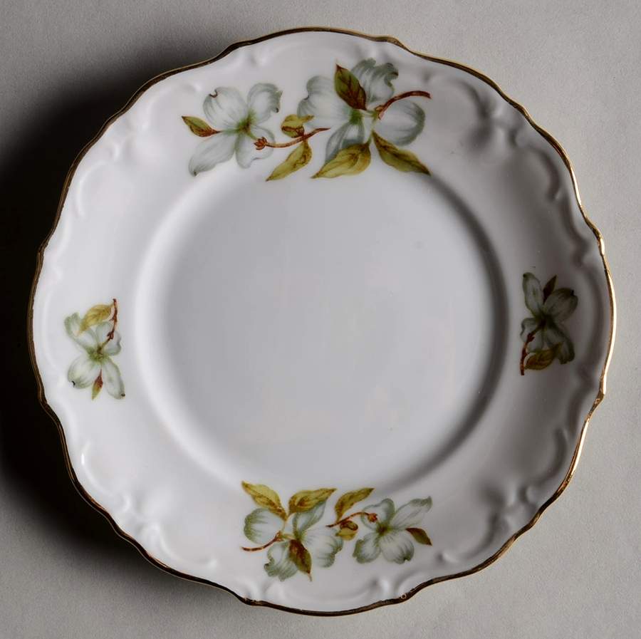 Dogwood (Scalloped, Rim) Bread & Butter Plate by Winterling - Bavaria-1