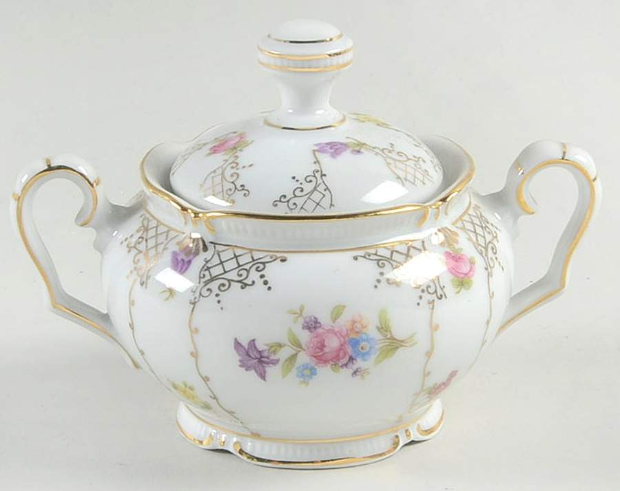 Dresd Mini Sugar Bowl & Lid by Winterling - Bavaria-1