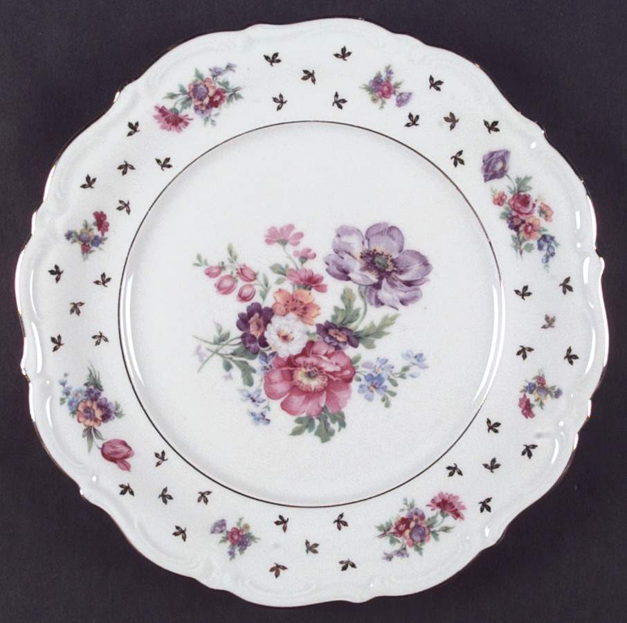 Dresden Rose Dinner Plate by Winterling - Bavaria-1
