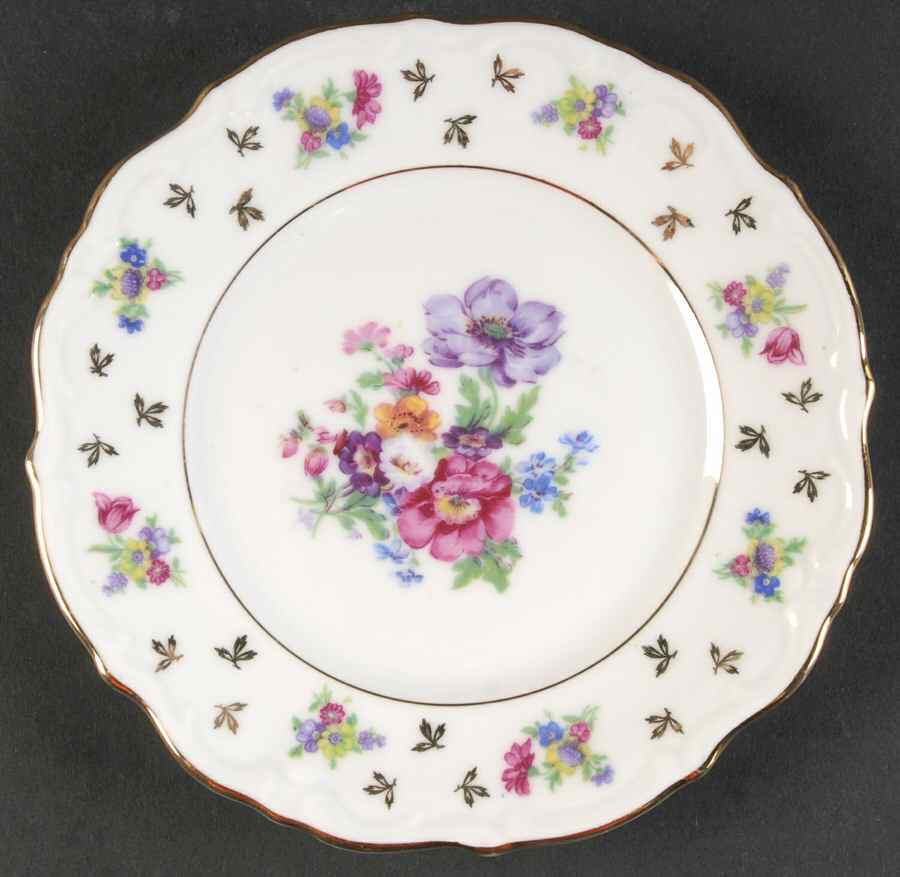 Dresden Rose Bread & Butter Plate by Winterling - Bavaria-1