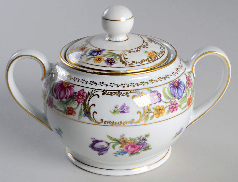 Dresden Rich Sugar Bowl & Lid by Winterling - Bavaria-1