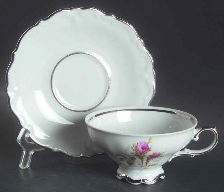 Elegance Footed Cup & Saucer Set by Winterling - Bavaria-1