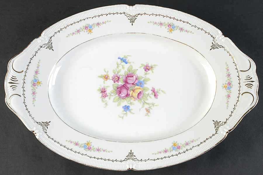Elizabeth 15" Oval Serving Platter by Winterling - Bavaria-1
