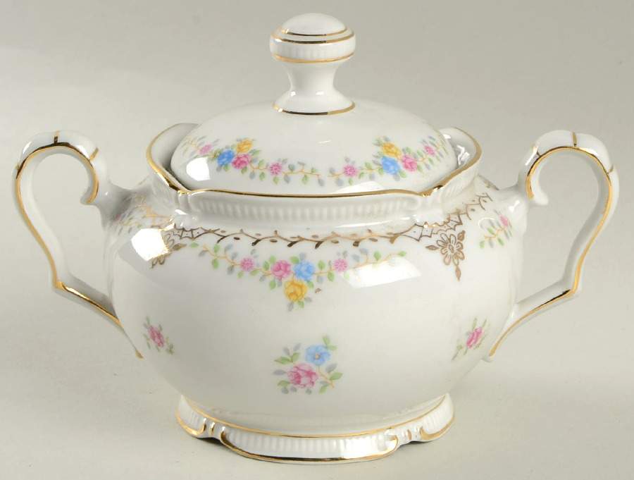 Elizabeth Sugar Bowl & Lid by Winterling - Bavaria-1