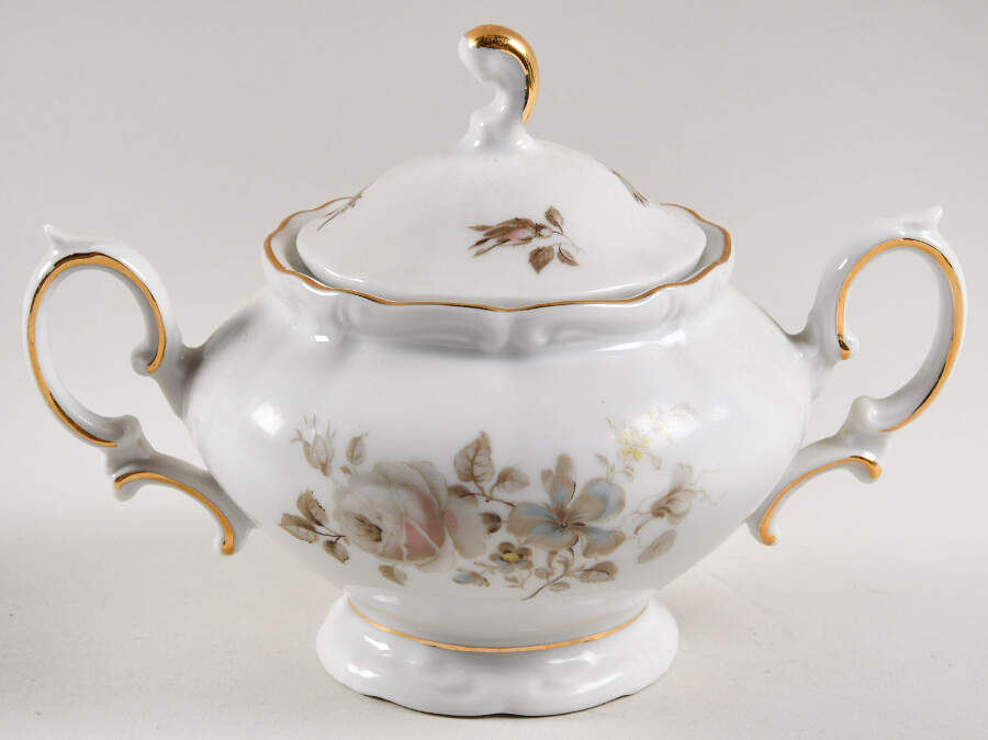 Empress (Gold Trim) Sugar Bowl & Lid by Winterling - Bavaria-1