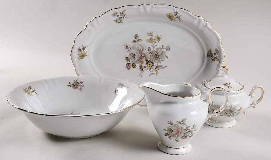 Empress (Gold Trim) 5 Piece Hostess Set by Winterling - Bavaria-1