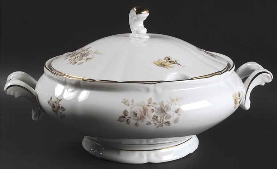 Empress (Gold Trim) Tureen &  Lid by Winterling - Bavaria-1