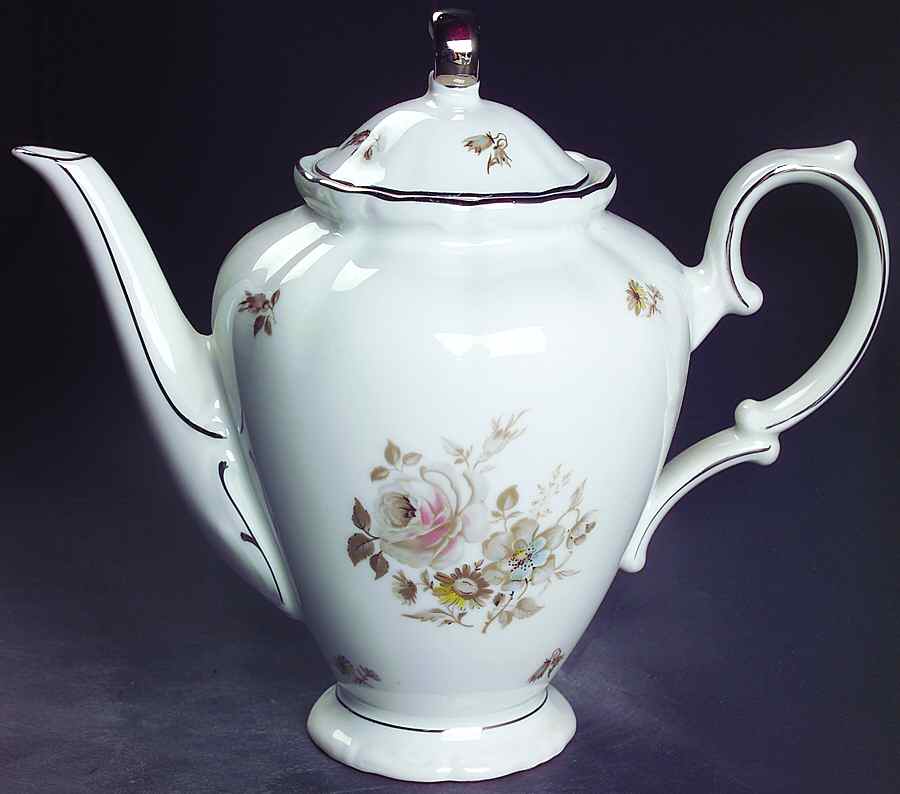 Empress (Platinum Trim) Coffee Pot & Lid by Winterling - Bavaria-1