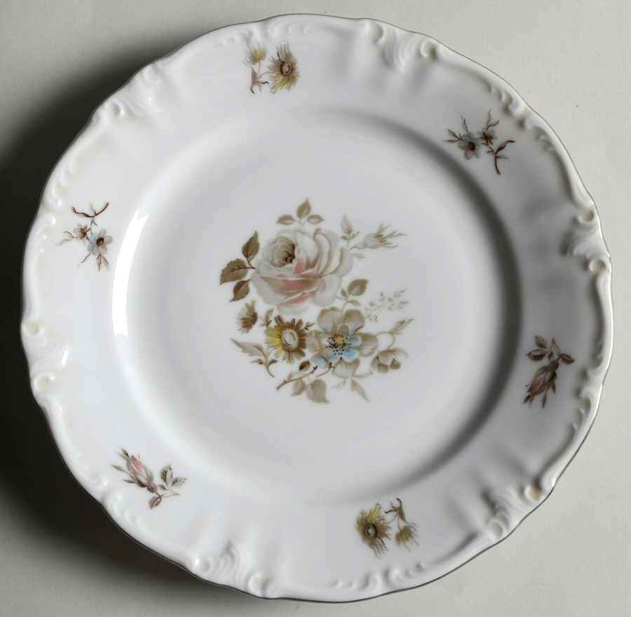 Empress (Platinum Trim) Salad Plate by Winterling - Bavaria-1