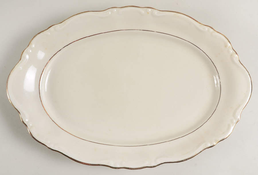 Golden Grail 12" Oval Serving Platter by Winterling - Bavaria-1
