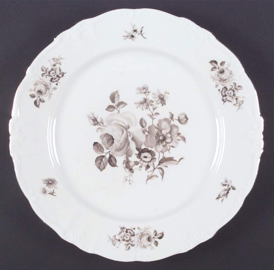 Grey Dawn (Rim) Dinner Plate by Winterling - Bavaria-1