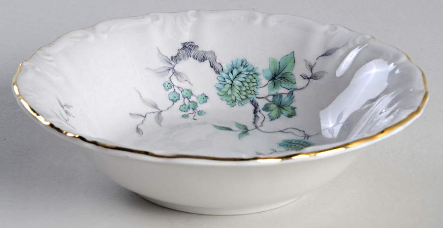 Green Ming (Gold) Fruit/Dessert (Sauce) Bowl by Winterling - Bavaria-1