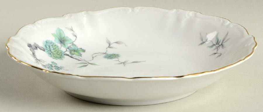 Green Ming (Gold) Coupe Soup Bowl by Winterling - Bavaria-1