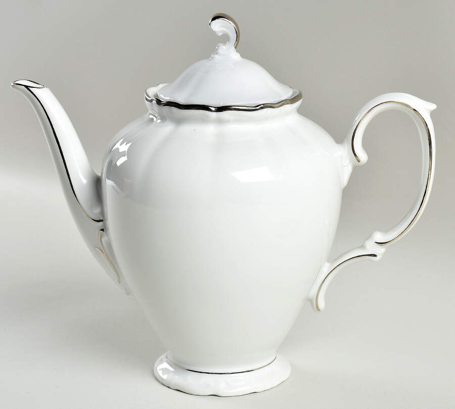 Heirloom Platinum Coffee Pot & Lid by Winterling - Bavaria-1