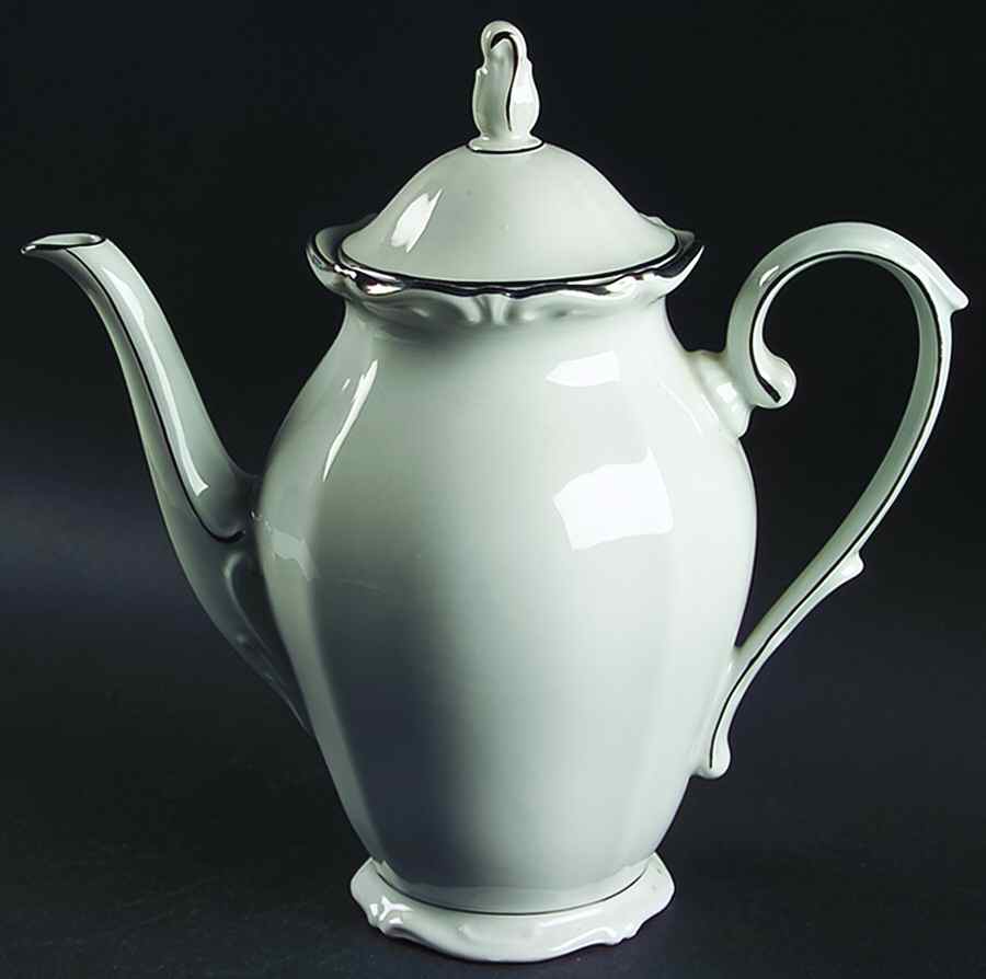 Heirloom Platinum Coffee Pot & Lid by Winterling - Bavaria-1