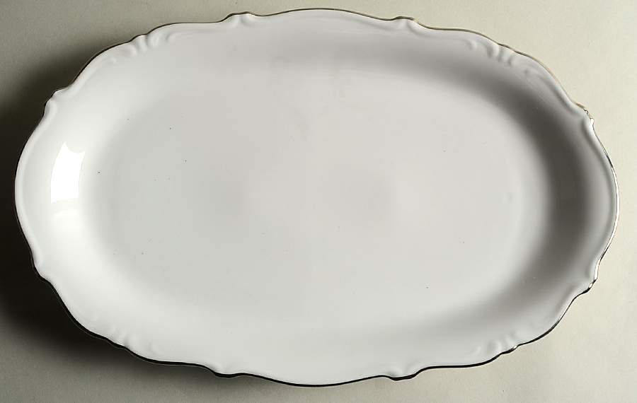 Heirloom Platinum 15" Oval Serving Platter by Winterling - Bavaria-1