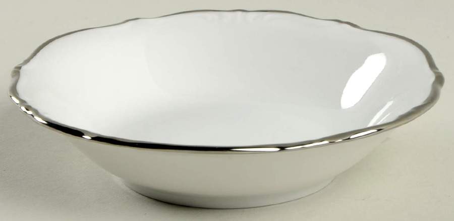 Heirloom Platinum Fruit/Dessert (Sauce) Bowl by Winterling - Bavaria-1