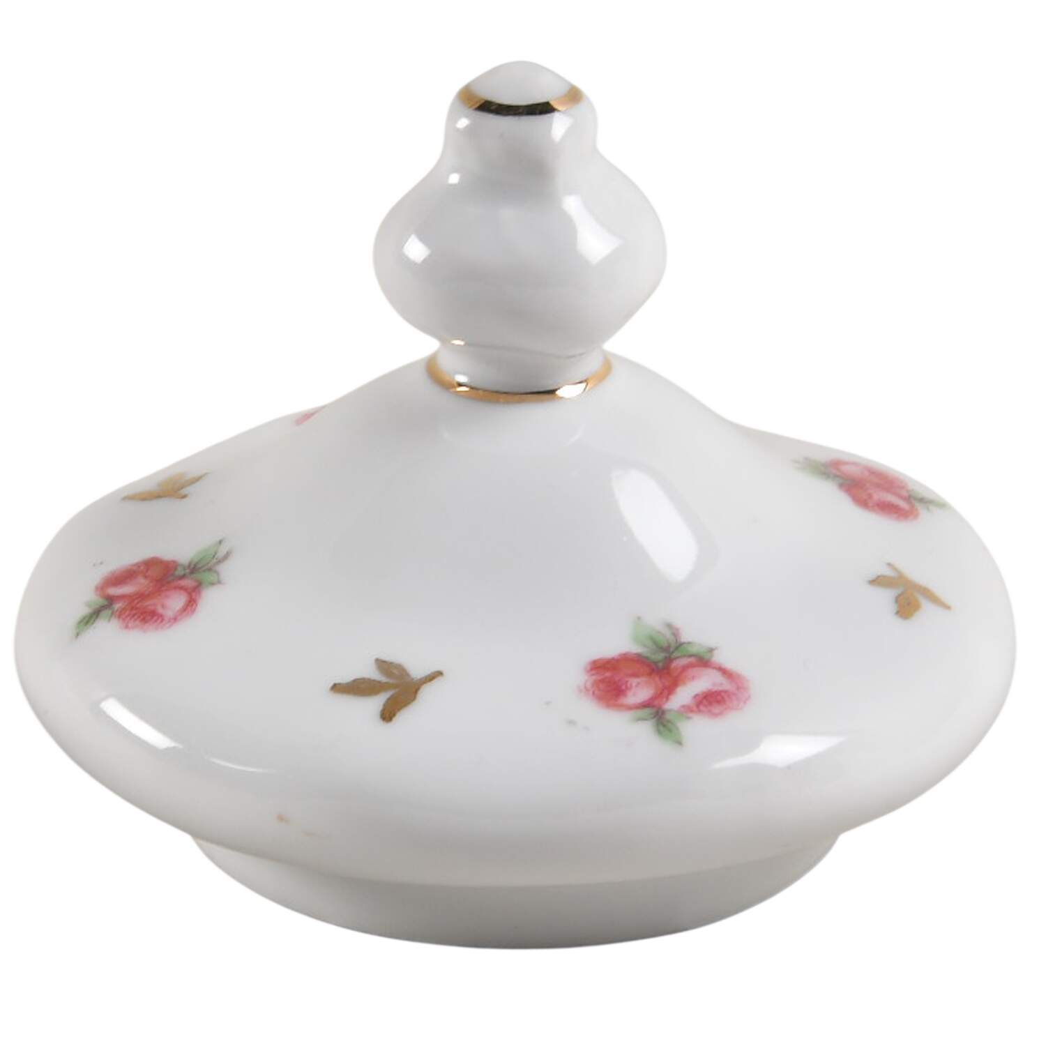 Heritage (Rosebuds) Lid for Sugar Bowl by Winterling - Bavaria-1