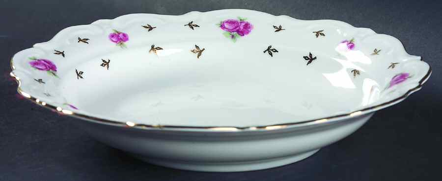 Heritage (Rosebuds) Coupe Soup Bowl by Winterling - Bavaria-1