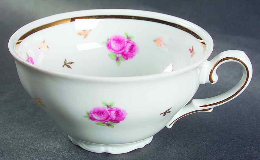 Heritage (Rosebuds) Flat Cup by Winterling - Bavaria-1
