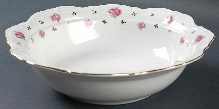 Heritage (Rosebuds) 9" Round Vegetable Bowl by Winterling - Bavaria-1
