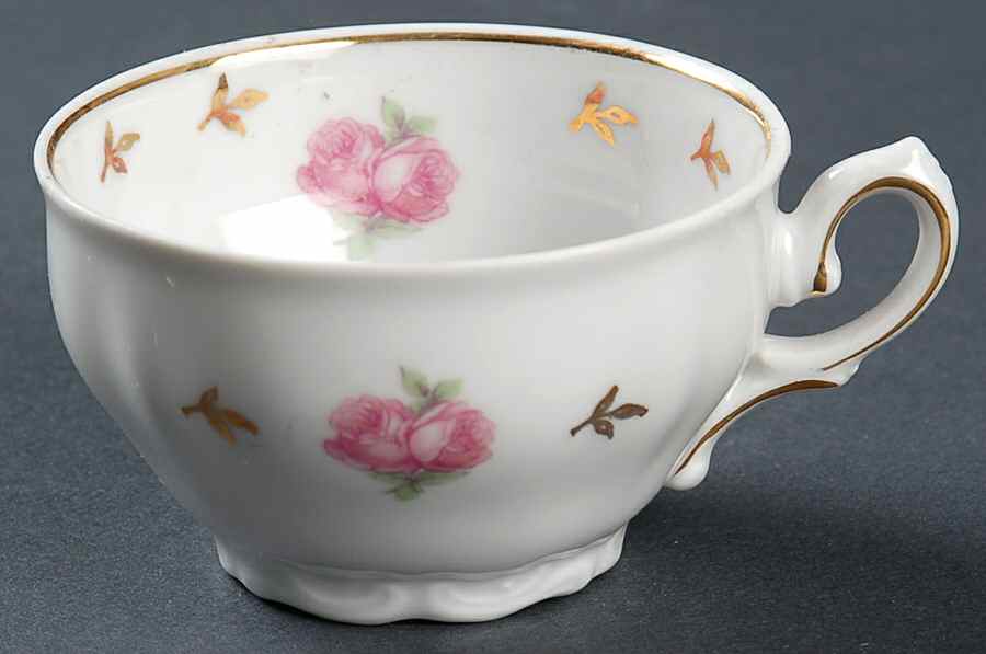 Heritage (Rosebuds) Flat Demitasse Cup by Winterling - Bavaria-1