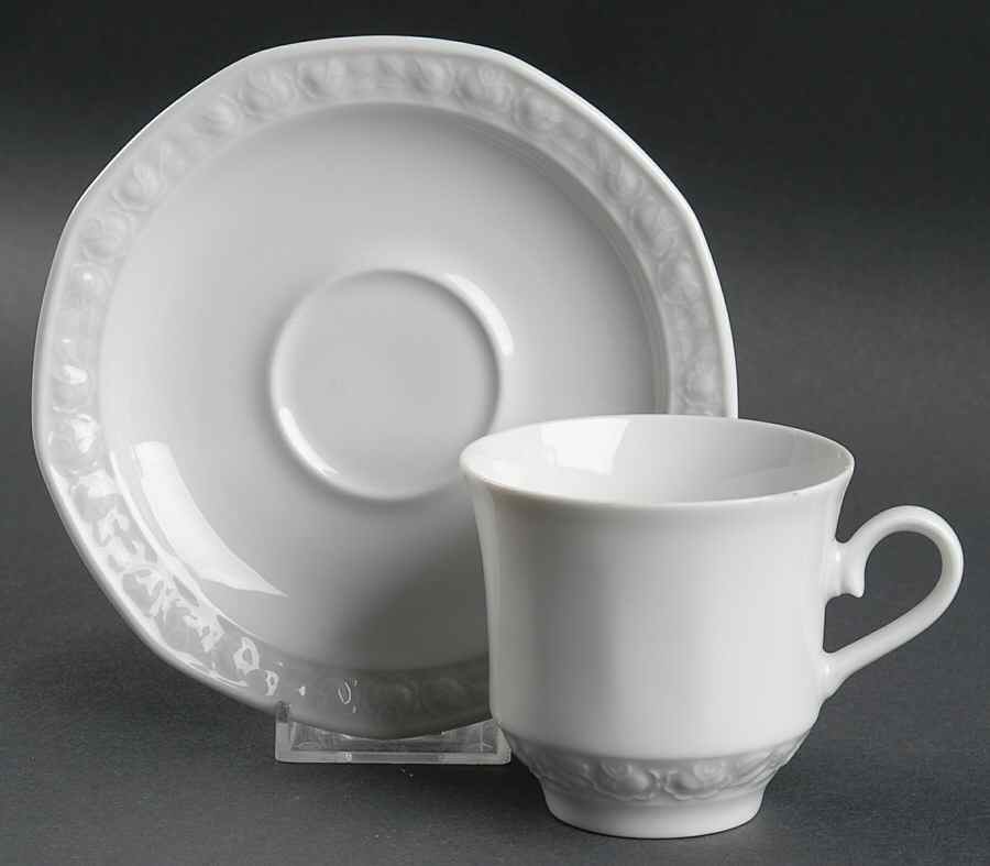 Kimberly Flat Cup & Saucer Set by Winterling - Bavaria-1