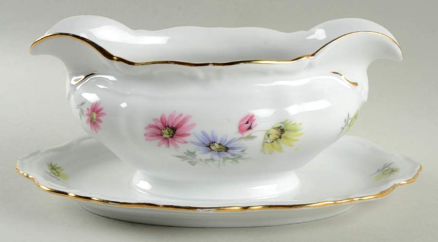 Margo Gravy Boat with Attached Underplate by Winterling - Bavaria-1