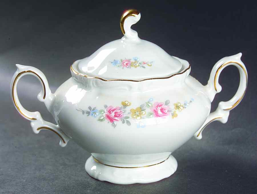 Mayerling (Scalloped) Sugar Bowl & Lid by Winterling - Bavaria-1