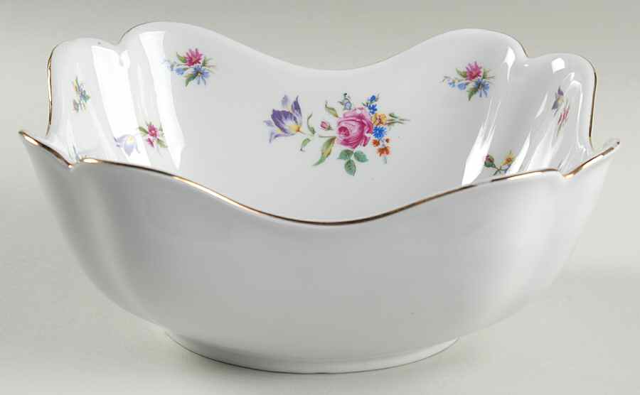 Meissen Gardens Bayreuth 8" Square Vegetable Bowl by Winterling - Bavaria-1