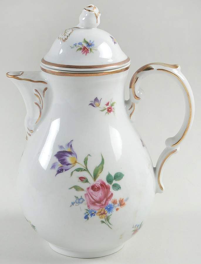 Meissen Gardens Bayreuth Coffee Pot & Lid by Winterling - Bavaria-1