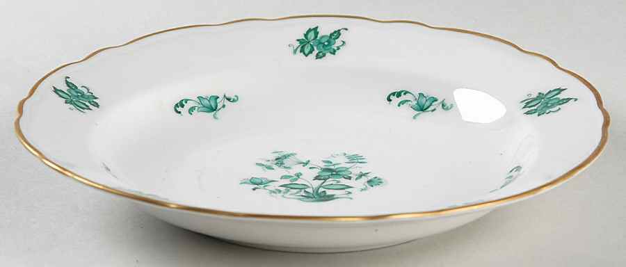 Meissen Jade Rim Soup Bowl by Winterling - Bavaria-1