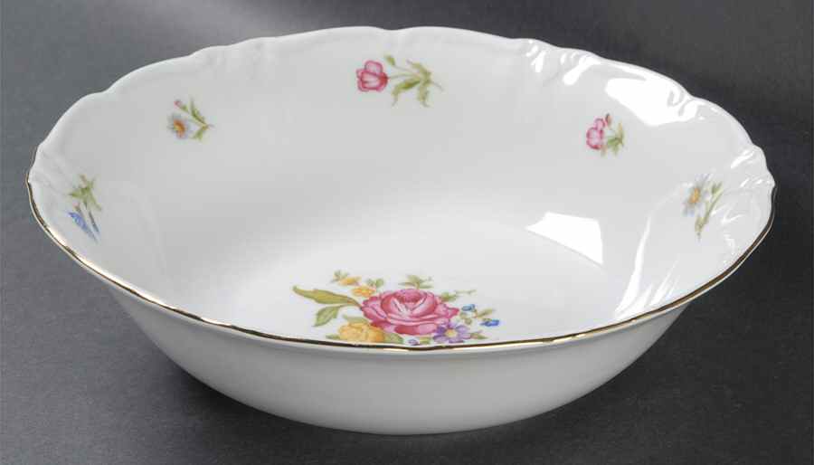 Mignon (Gold Backstamp, Scalloped) 9" Round Vegetable Bowl by Winterling - Bavaria-1