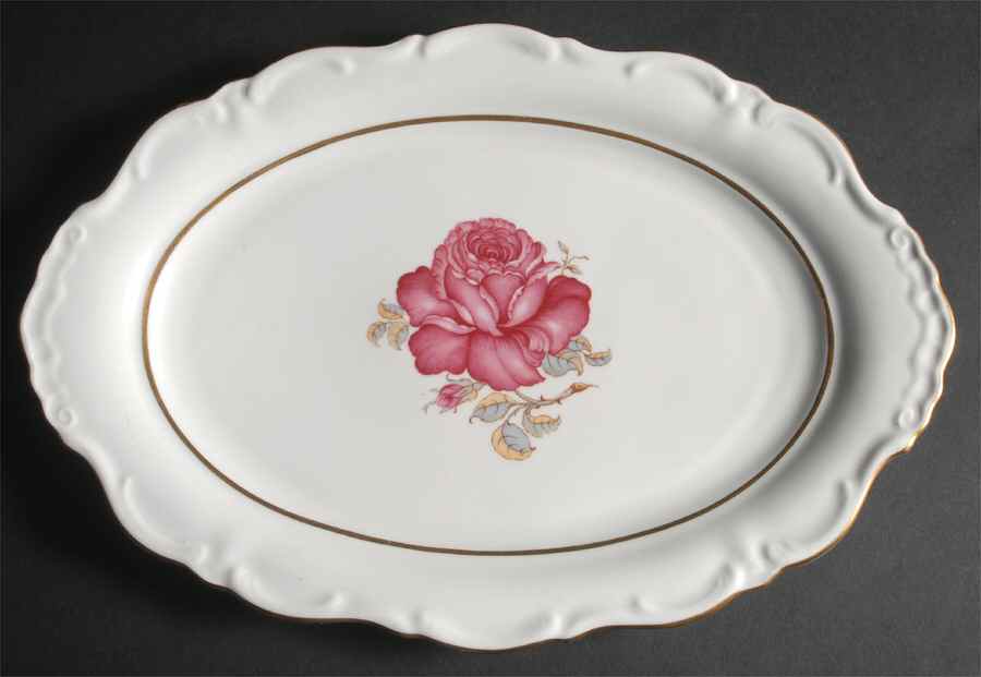 Minuet 15" Oval Serving Platter by Winterling - Bavaria-1
