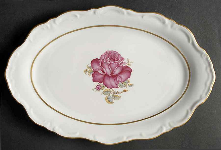 Minuet 12" Oval Serving Platter by Winterling - Bavaria-1