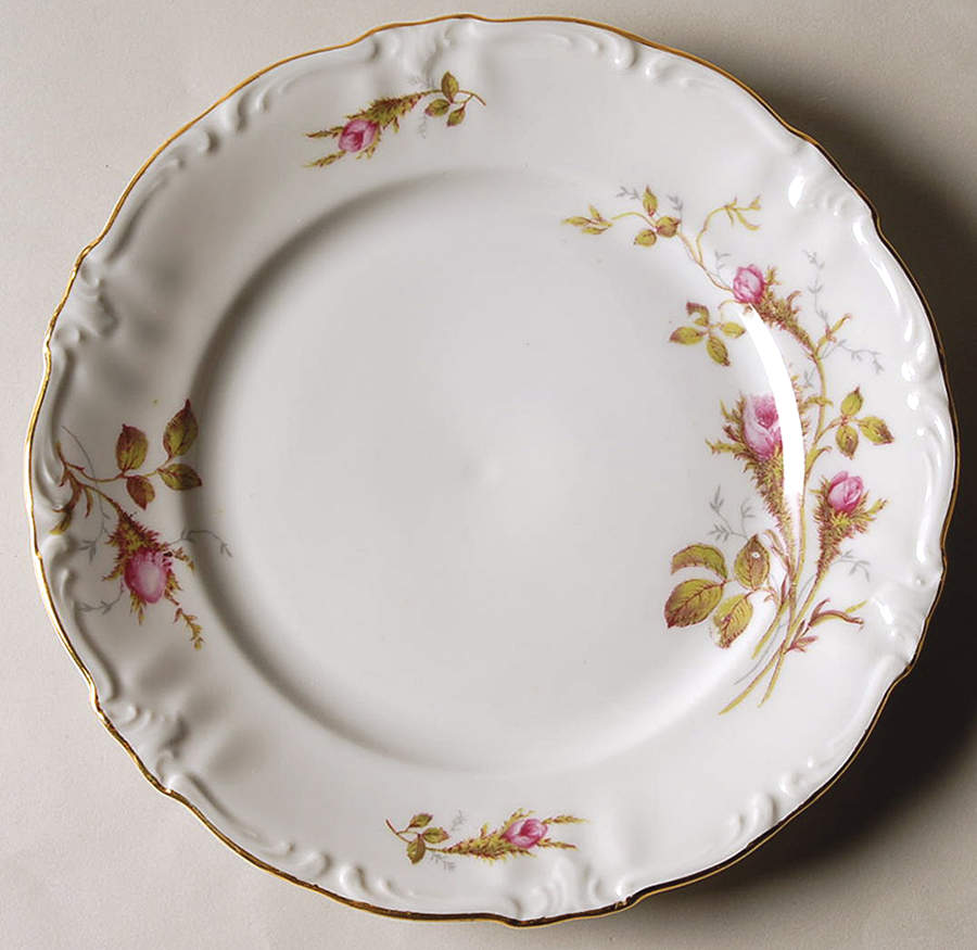 Moss Rose Salad Plate by Winterling - Bavaria-1