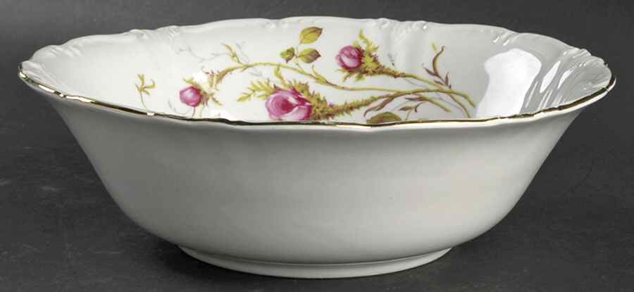 Moss Rose 10" Round Vegetable Bowl by Winterling - Bavaria-1