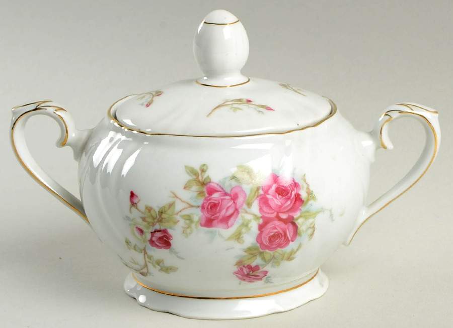 Rambler Sugar Bowl & Lid by Winterling - Bavaria-1