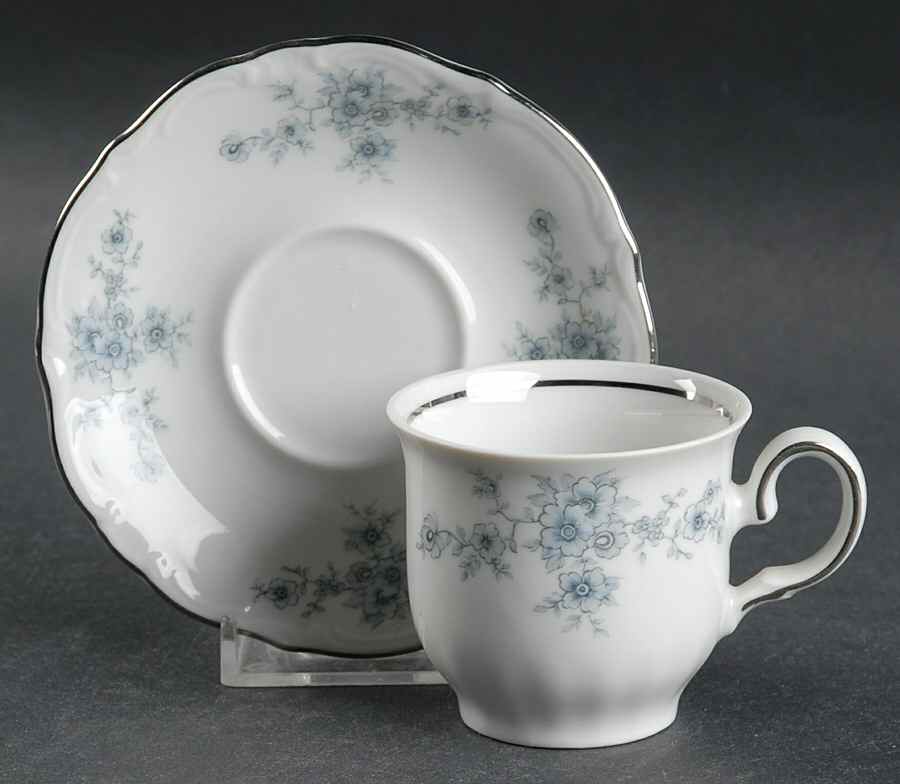 Renaissance Flat Demitasse Cup & Saucer Set by Winterling - Bavaria-1