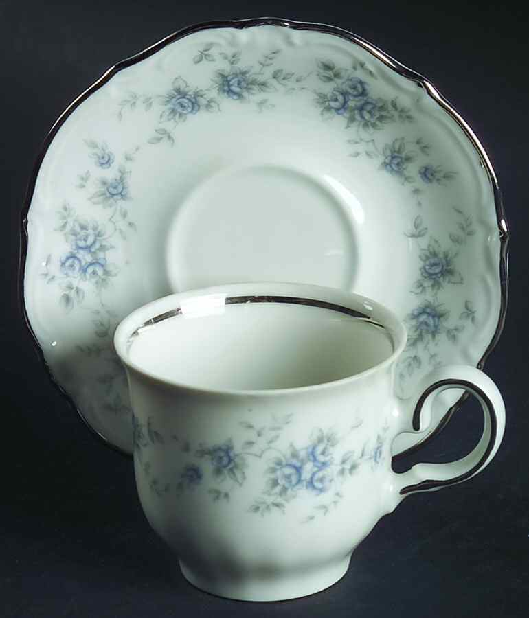 Renaissance II Flat Demitasse Cup & Saucer Set by Winterling - Bavaria-1
