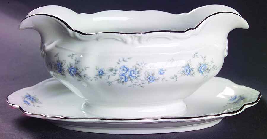 Renaissance II Gravy Boat with Attached Underplate by Winterling - Bavaria-1