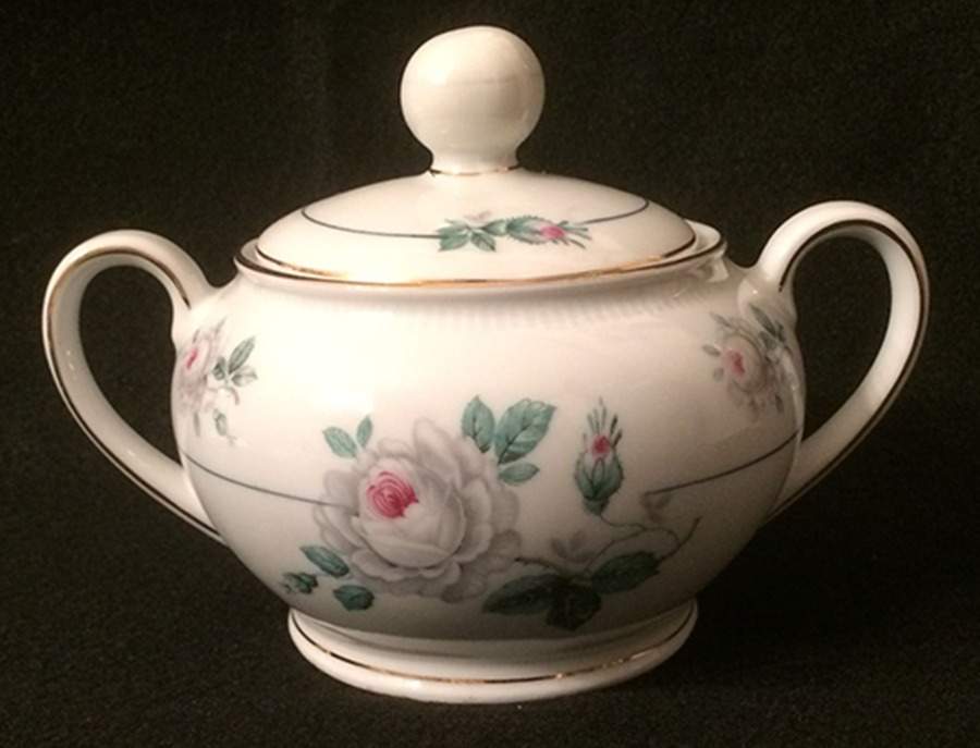 Rose Mist Sugar Bowl & Lid by Winterling - Bavaria-1