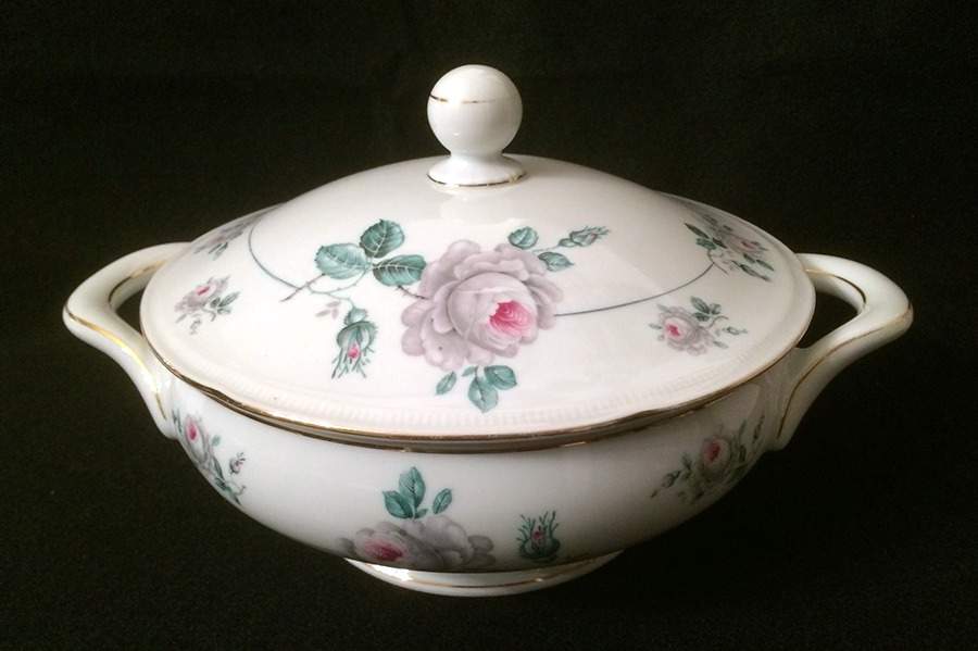 Rose Mist Round Covered Vegetable by Winterling - Bavaria-1