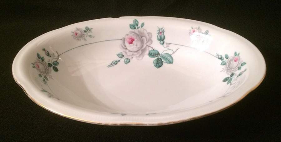 Rose Mist 10" Oval Vegetable Bowl by Winterling - Bavaria-1