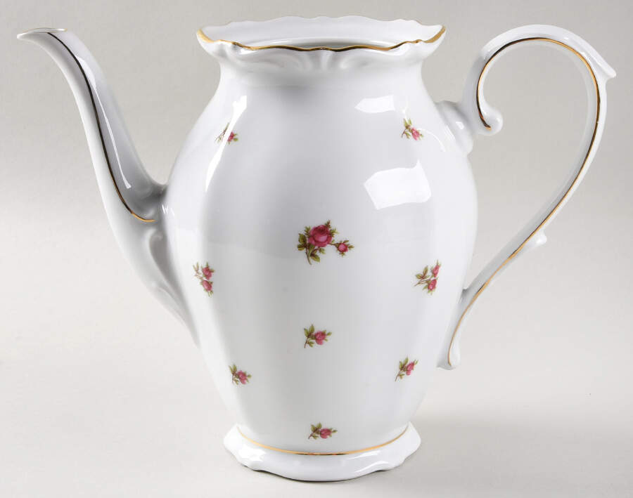 Rosebud (Rim Shape) Coffee Pot No Lid by Winterling - Bavaria-1