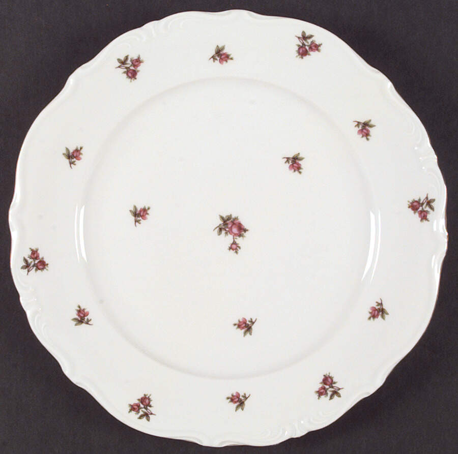 Rosebud (Rim Shape) Dinner Plate by Winterling - Bavaria-1