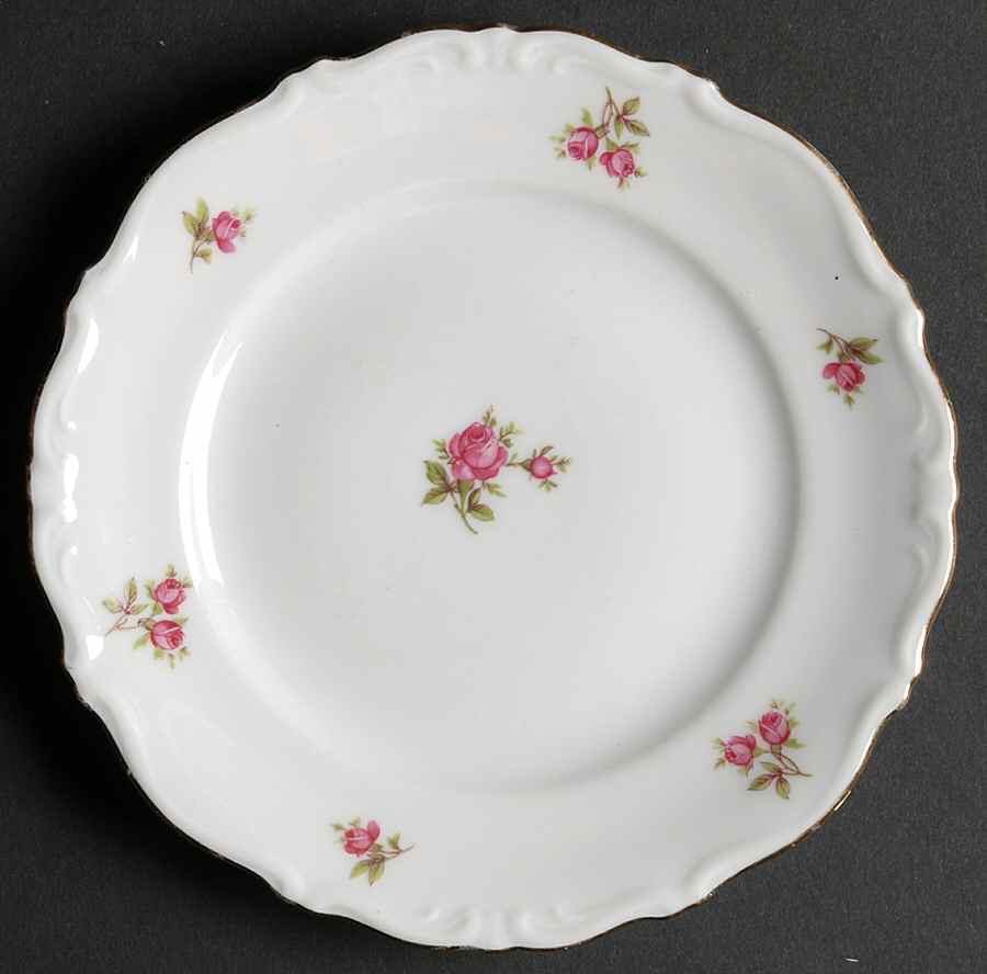 Rosebud (Rim Shape) Bread & Butter Plate by Winterling - Bavaria-1
