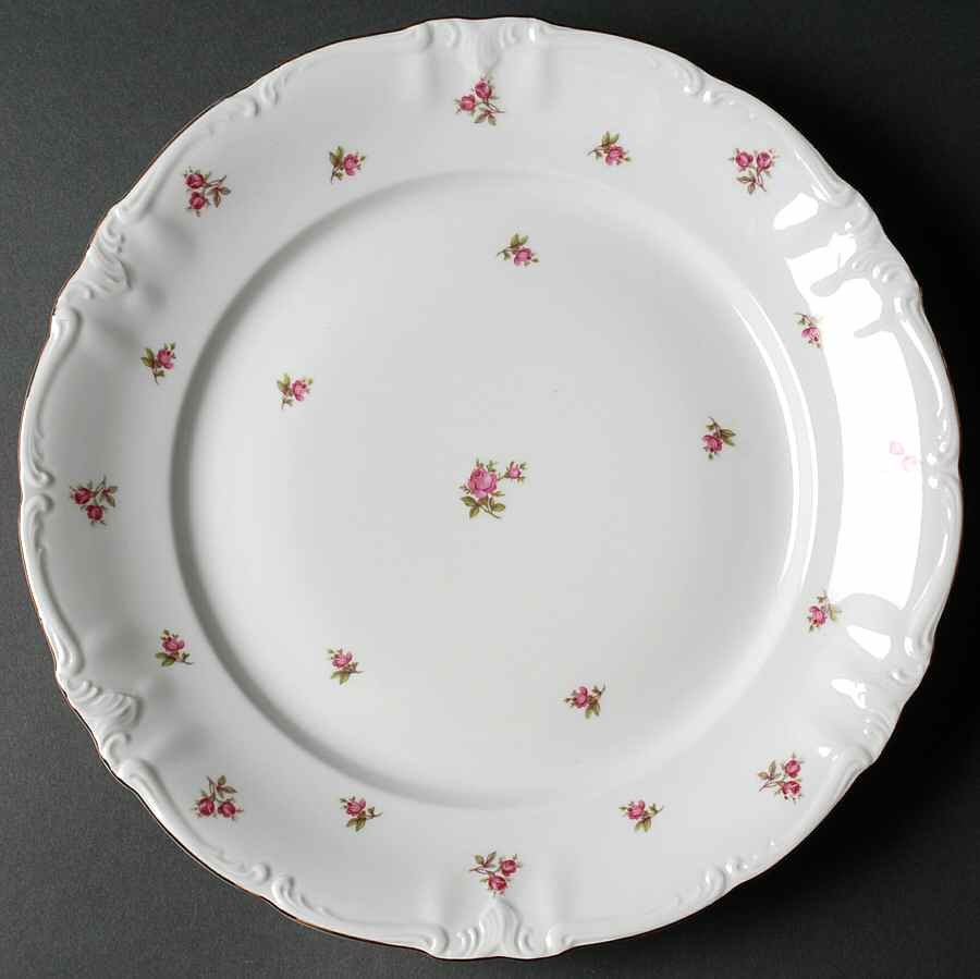 Rosebud (Rim Shape) 12" Chop Plate (Round Platter) by Winterling - Bavaria-1