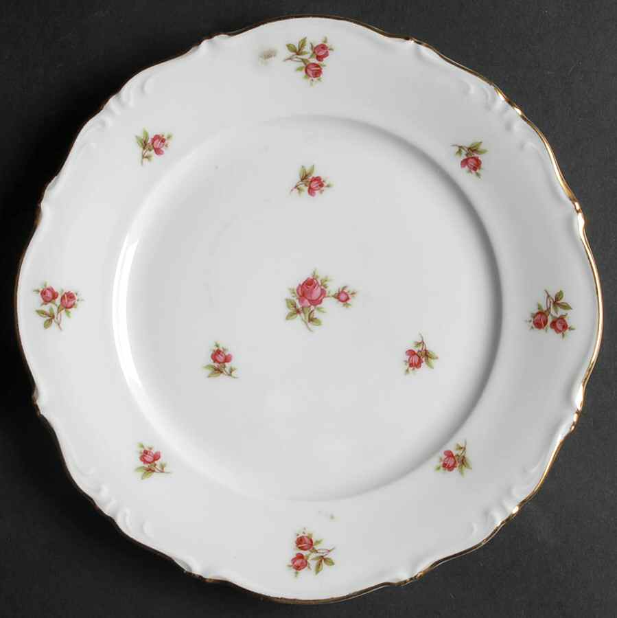 Rosebud (Rim Shape) Salad Plate by Winterling - Bavaria-1