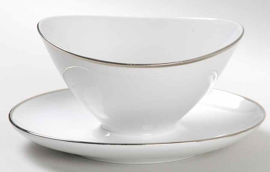 Silverbrook Gravy Boat with Attached Underplate by Winterling - Bavaria-1